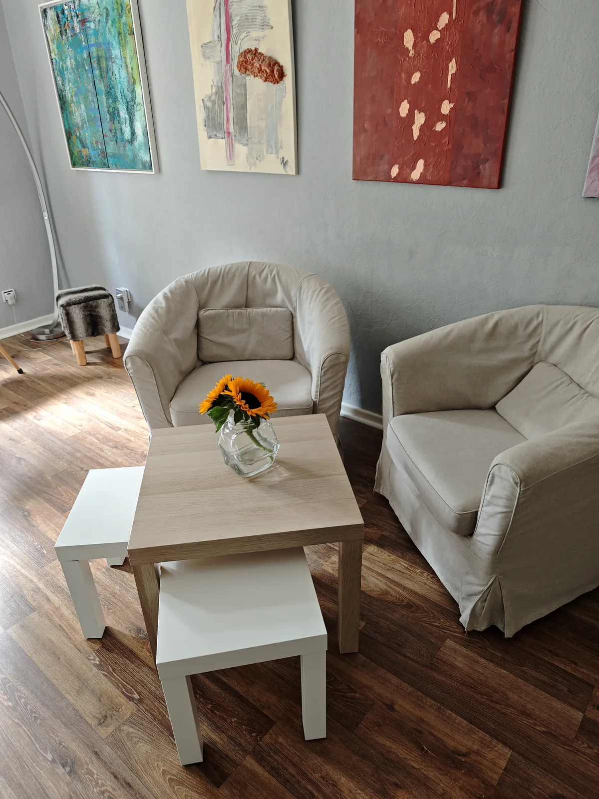 Wohnbereich im Apartment Cicero
